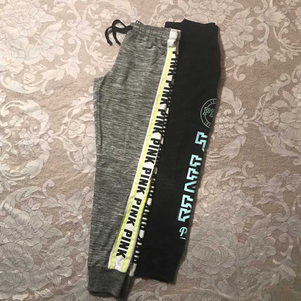 2 pair of PINK joggers